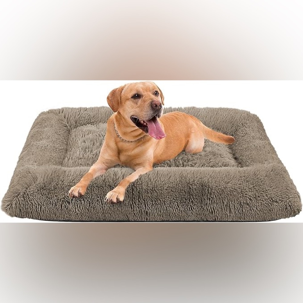 FAREYY Calming Pet Beds 3XL, Fulffy Kennel Pad (110x80x7cm)